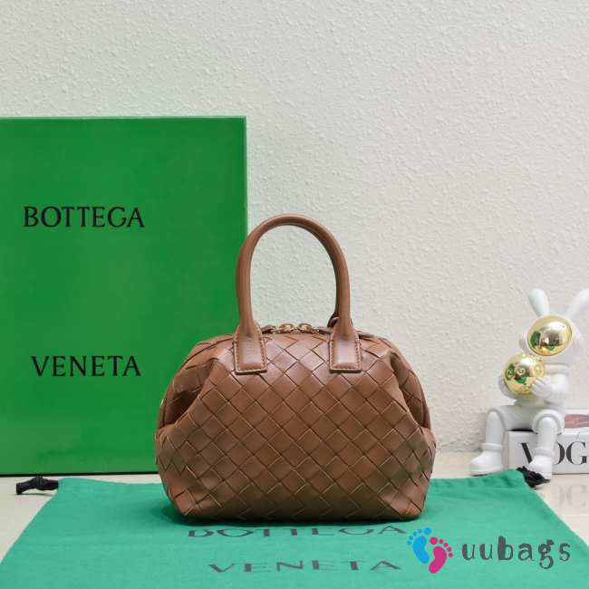 Bottega Veneta Woven Leather Brown 20.5x15.5x10cm - 1