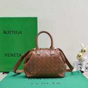 Bottega Veneta Woven Leather Brown 20.5x15.5x10cm - 6