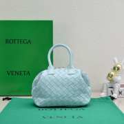 Bottega Veneta Woven Leather Blue 20.5x15.5x10cm - 1