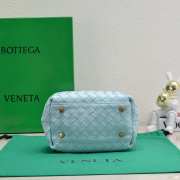 Bottega Veneta Woven Leather Blue 20.5x15.5x10cm - 2