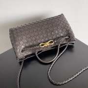 Bottega Veneta Andiamo Leather Brown Bag 29x18x10cm - 3