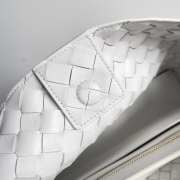 Bottega Veneta Andiamo Leather White Bag 29x18x10cm - 3