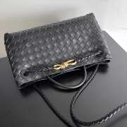 Bottega Veneta Andiamo Leather Black Bag 29x18x10cm - 3