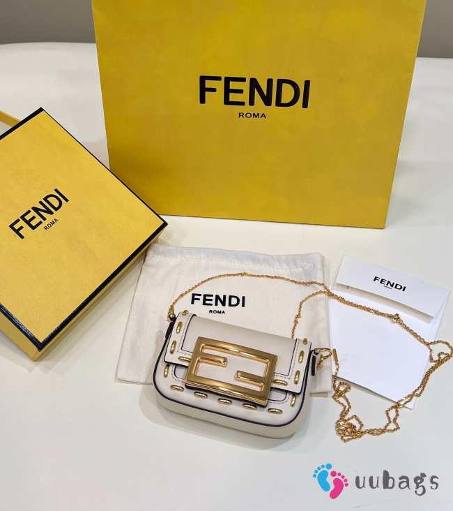 Fendi Nano Baguette Charm Fendace Bag 12x8x3cm - 1