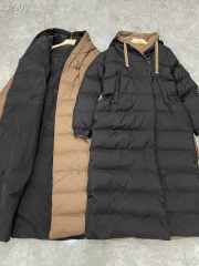 MaxMara long down jacket in canvas with hood - 2