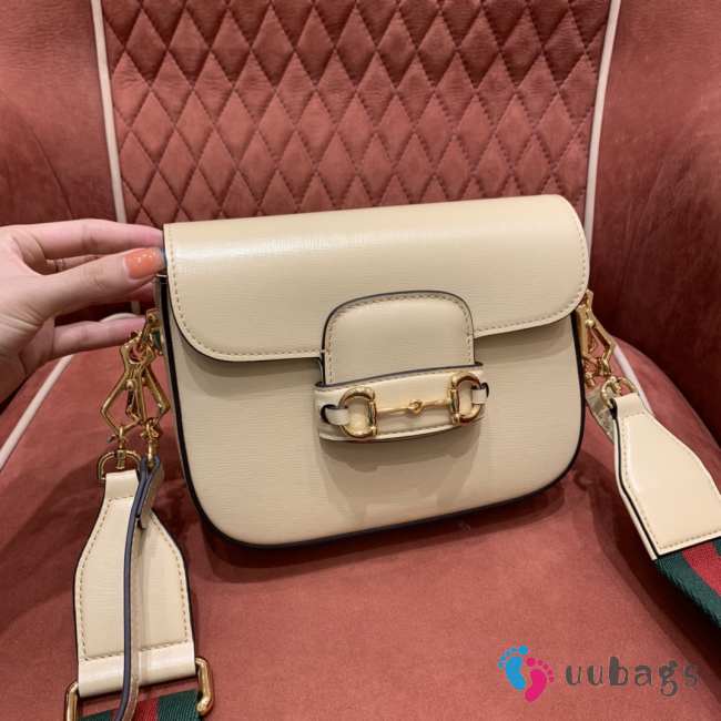 Gucci Horsebit 1955 GG mini bag in beige  20.5x14x5cm - 1