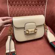 Gucci Horsebit 1955 GG mini bag in beige  20.5x14x5cm - 1