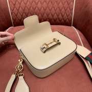 Gucci Horsebit 1955 GG mini bag in beige  20.5x14x5cm - 3