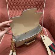 Gucci Horsebit 1955 GG mini bag in beige  20.5x14x5cm - 4