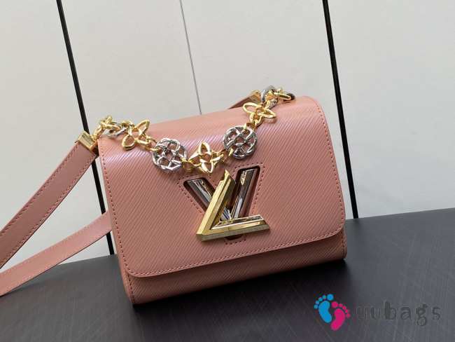 LV Peach Pink M23074 Twist small handbag 19x15x9cm - 1