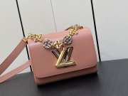 LV Peach Pink M23074 Twist small handbag 19x15x9cm - 1