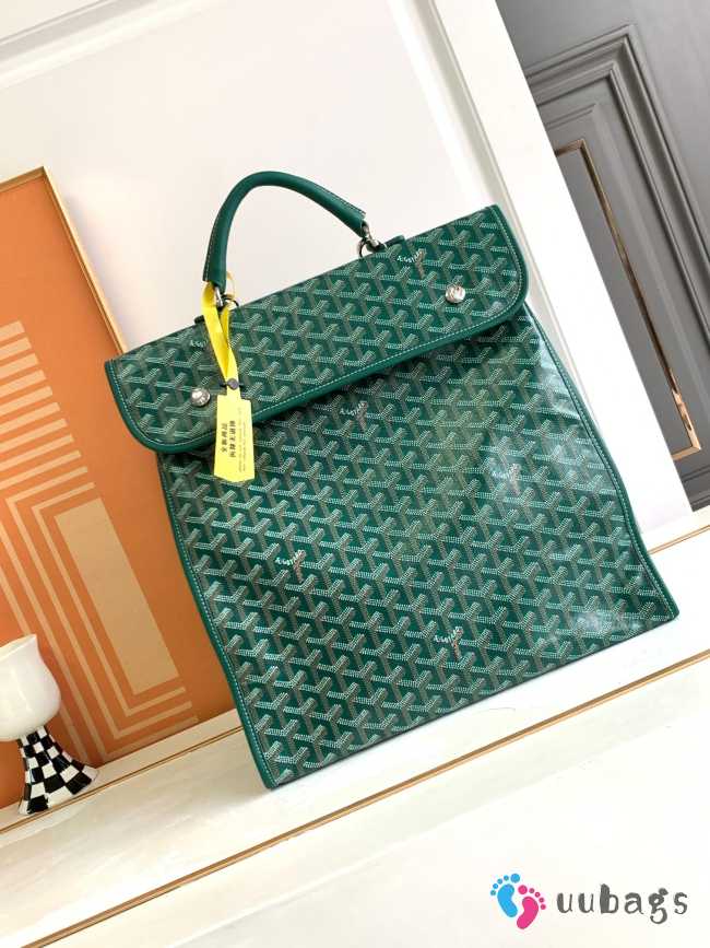 Goyard Saint Léger green backpack 33x35x15cm - 1