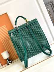 Goyard Saint Léger green backpack 33x35x15cm - 2