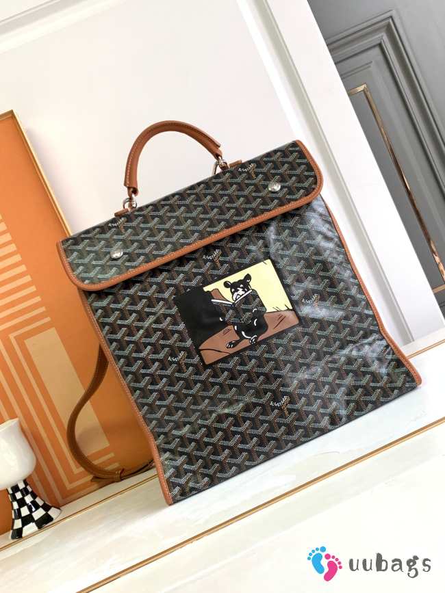 Goyard Saint Léger brown backpack 33x35x15cm - 1