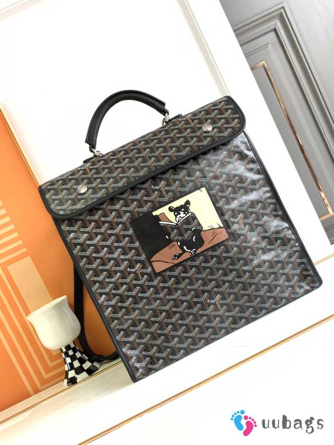 Goyard Saint Léger black backpack 33x35x15cm - 1