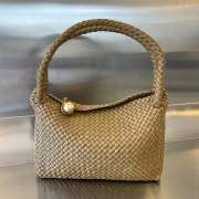 Bottega Veneta Tosca Intrecciato Leather Brown Bag - 1