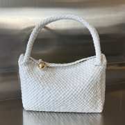 Bottega Veneta Tosca Intrecciato Leather White Bag - 1