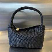 Bottega Veneta Tosca Intrecciato Leather Black Bag - 1