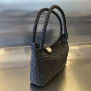 Bottega Veneta Tosca Intrecciato Leather Black Bag - 6