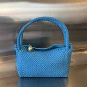 Bottega Veneta Tosca Intrecciato Leather Blue Bag - 1