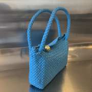 Bottega Veneta Tosca Intrecciato Leather Blue Bag - 6