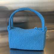 Bottega Veneta Tosca Intrecciato Leather Blue Bag - 4