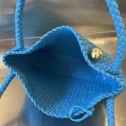 Bottega Veneta Tosca Intrecciato Leather Blue Bag - 3