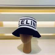 Celine black lamb wool round hat  - 1