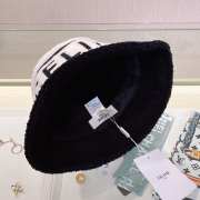 Celine black lamb wool round hat  - 4