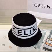 Celine black lamb wool round hat  - 6