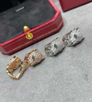 Cartier leopard head earrings - 1