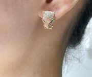 Cartier leopard head earrings - 6