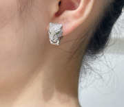 Cartier leopard head earrings - 5