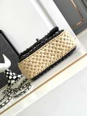 Chanel Knitted Crochet Bag In Black 17cm - 3