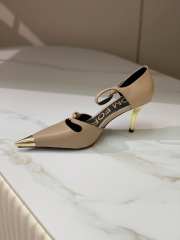 Tom Ford pointy toe sandal heels in beige 7.5cm - 5