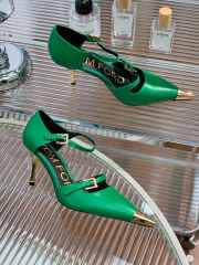 Tom Ford pointy toe sandal heels in green 7.5cm - 4