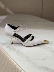 Tom Ford pointy toe sandal heels in white 7.5cm - 5