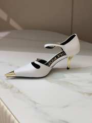 Tom Ford pointy toe sandal heels in white 7.5cm - 2