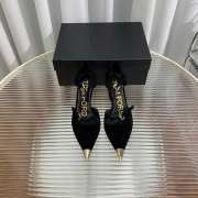  Tom Ford velvet pointy toe sandal heels in black 7.5cm - 5