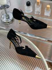  Tom Ford velvet pointy toe sandal heels in black 7.5cm - 2