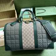 Gucci Double G Duffle Bag In Green 44x28.5x24.5cm - 1