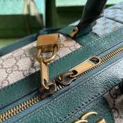 Gucci Double G Duffle Bag In Green 44x28.5x24.5cm - 6