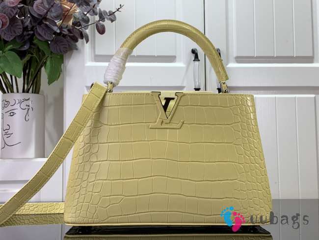 Louis Vuitton N82789 Capucines Crocodile Mat 31x20x11cm - 1