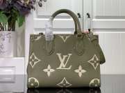 Louis Vuitton M46647 OnTheGo PM Bag Kaki Cream 25x19x11.5cm - 1