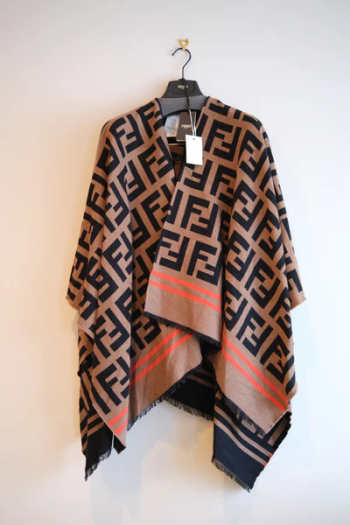 Fendi FF Poncho Cape 