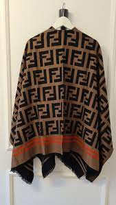 Fendi FF Poncho Cape  - 5