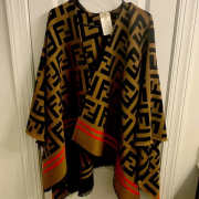 Fendi FF Poncho Cape  - 3