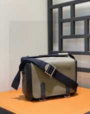 Loewe Military Messenger Xs Bag In Gray 23x18x9cm - 6