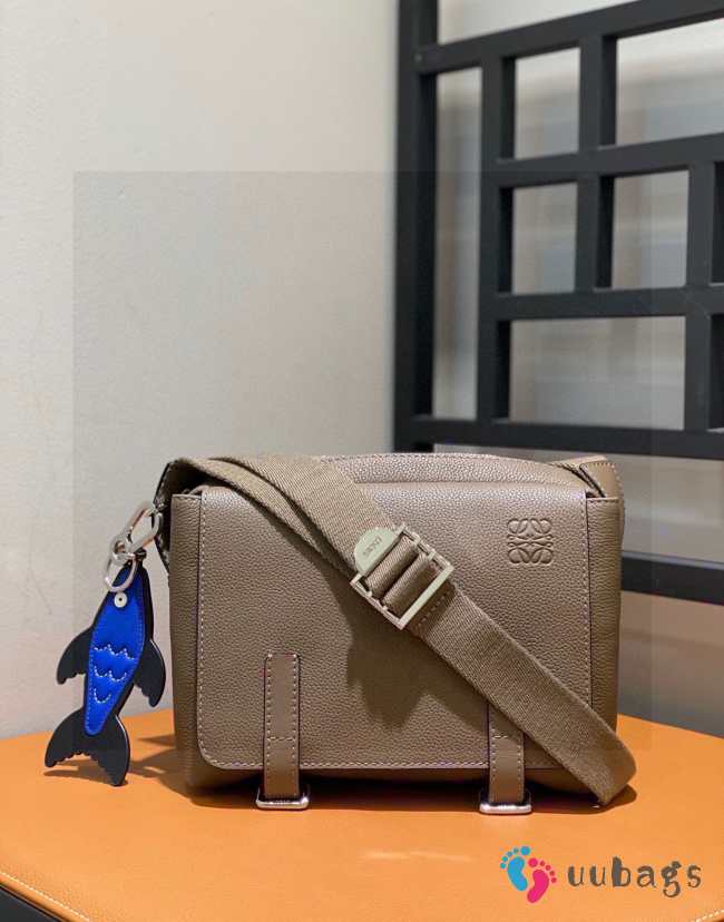 Loewe Military Messenger Xs Bag In Sand 23x18x9cm - 1