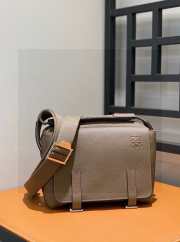 Loewe Military Messenger Xs Bag In Sand 23x18x9cm - 2